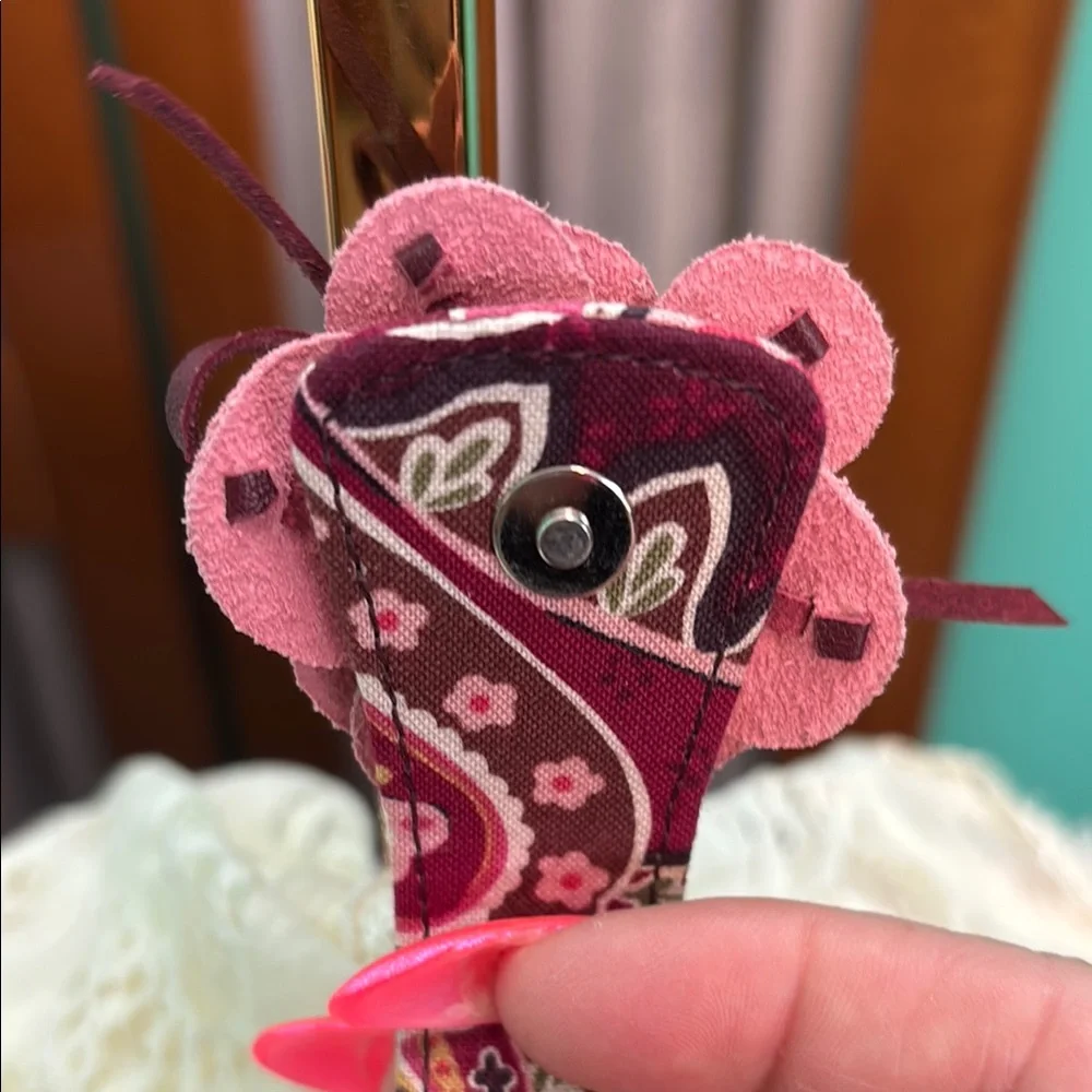 Vera Bradley Burgundy and Pink Phone Case